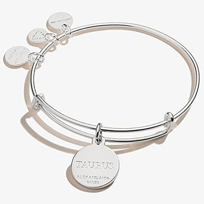 Alex and Ani Zodiac Expandable Bangle for Women, Zodiacs Charms, Black Epoxy and Crystals, Shiny Finish, 2 to 3.5 In Apparel & Accessories > Jewelry > Bracelets Alex and Ani   