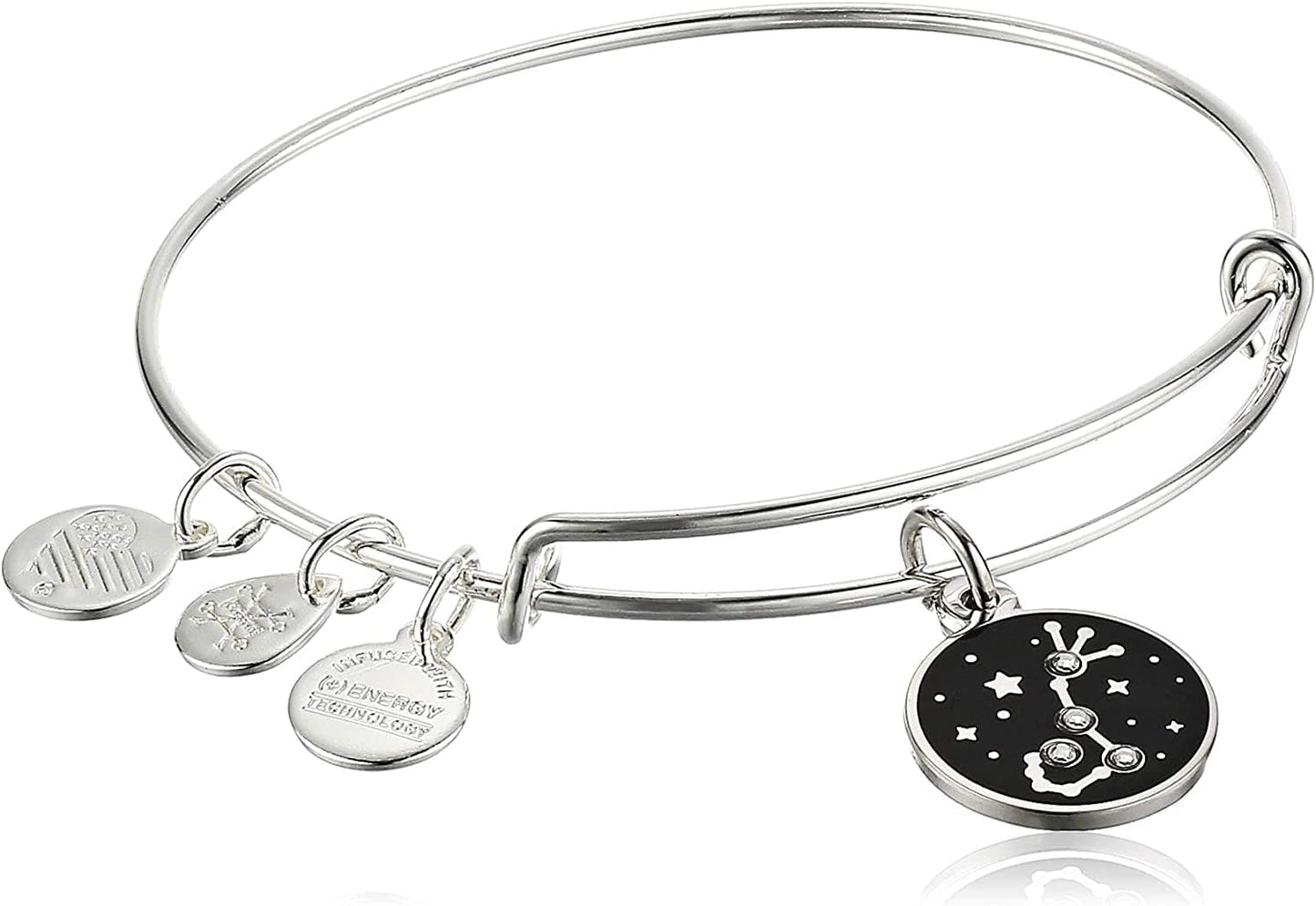 Alex and Ani Zodiac Expandable Bangle for Women, Zodiacs Charms, Black Epoxy and Crystals, Shiny Finish, 2 to 3.5 In Apparel & Accessories > Jewelry > Bracelets Alex and Ani Scorpio  