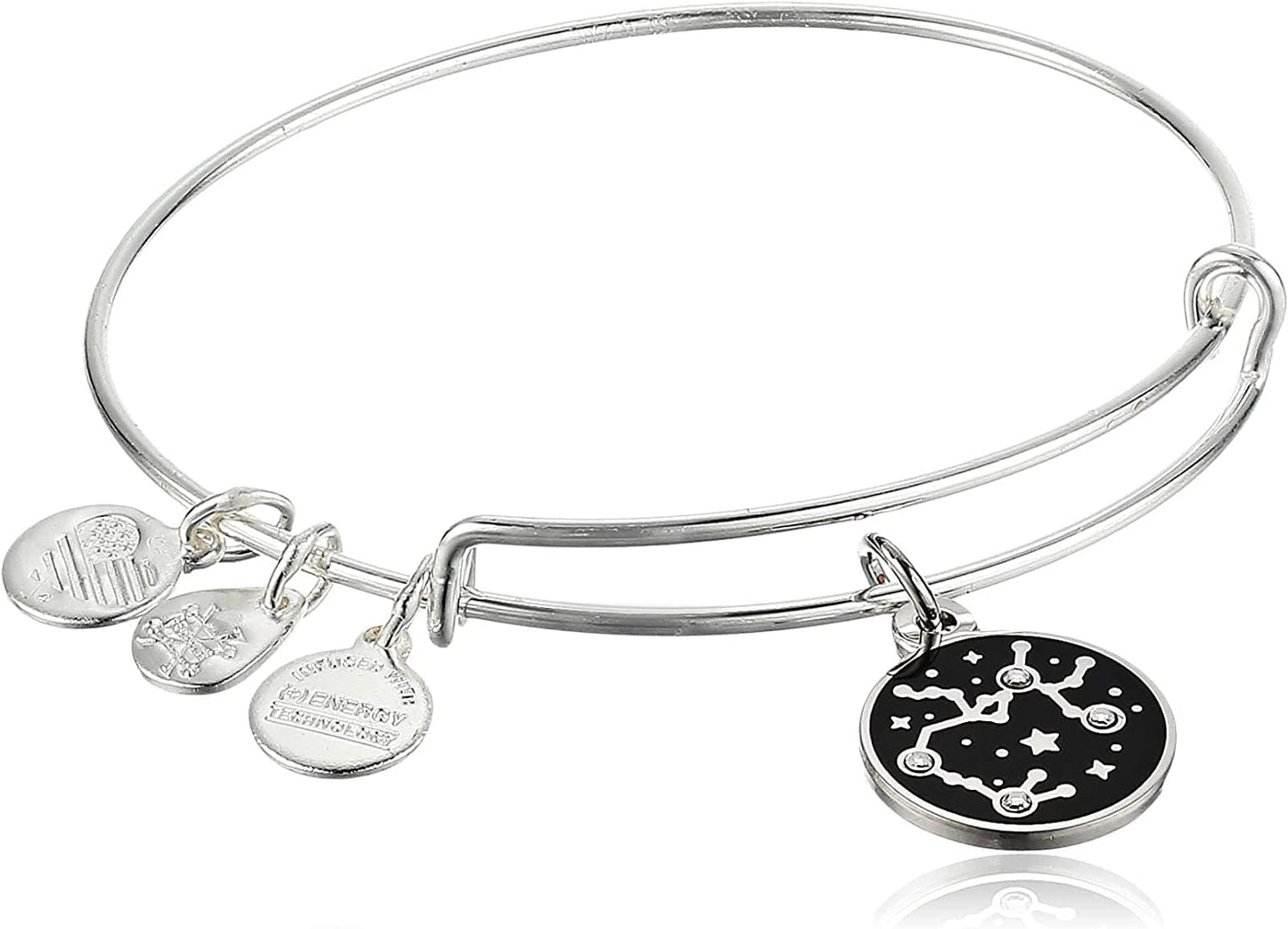 Alex and Ani Zodiac Expandable Bangle for Women, Zodiacs Charms, Black Epoxy and Crystals, Shiny Finish, 2 to 3.5 In Apparel & Accessories > Jewelry > Bracelets Alex and Ani Sagittarius  