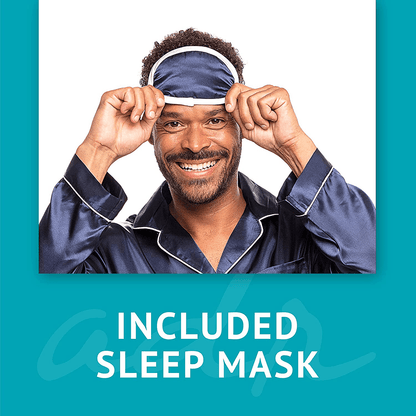 Alexander Del Rossa Men'S Button down Satin Pajama Set with Sleep Mask, Long Silk like Pjs Apparel & Accessories > Clothing > Sleepwear & Loungewear > Pajamas Kylie Max   