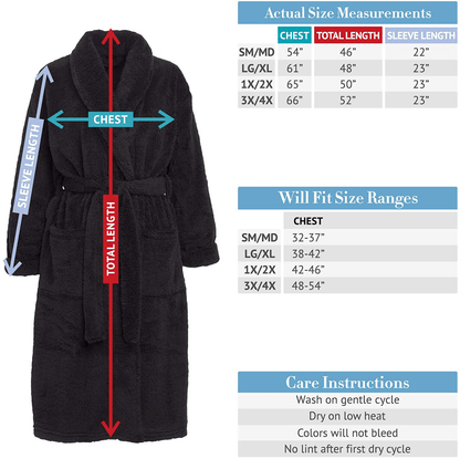Alexander Del Rossa Women'S Plush Fleece Winter Robe, Warm Long Hair Shaggy Bathrobe Apparel & Accessories > Clothing > Sleepwear & Loungewear > Robes Kylie Max   