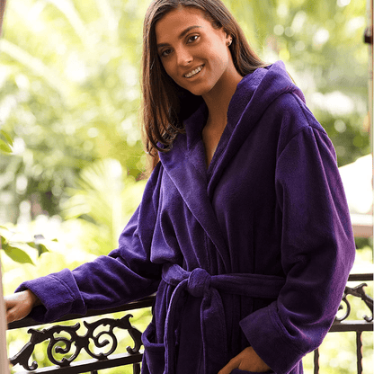 Alexander Del Rossa Women’S Robe, Plush Fleece Hooded Bathrobe with Two Large Front Pockets Apparel & Accessories > Clothing > Sleepwear & Loungewear > Robes Alexander Del Rossa   