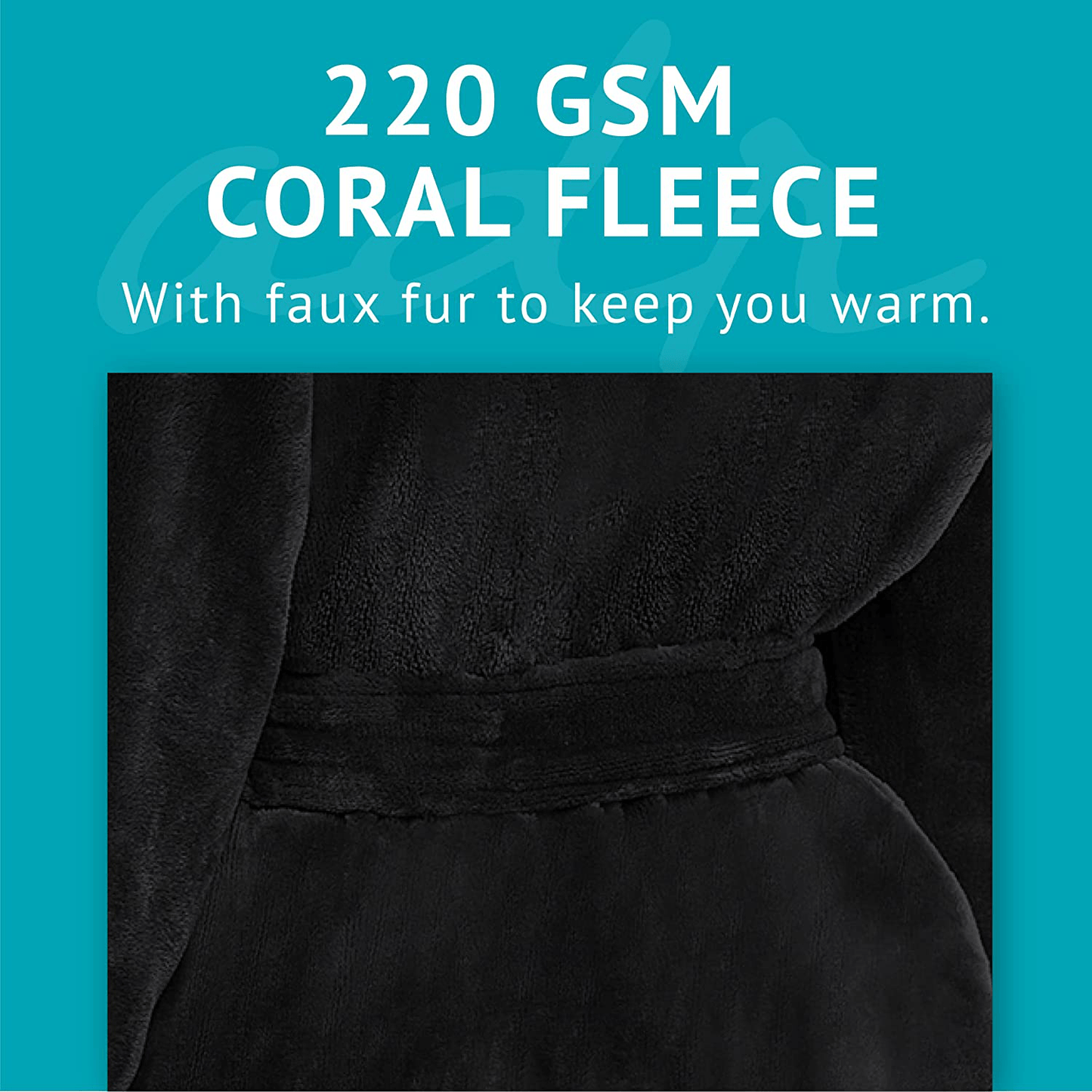 Alexander Del Rossa Women'S Warm Fleece Robe with Hood, Long Faux Fur Plush Bathrobe for Winter Apparel & Accessories > Clothing > Sleepwear & Loungewear > Robes Kylie Max   