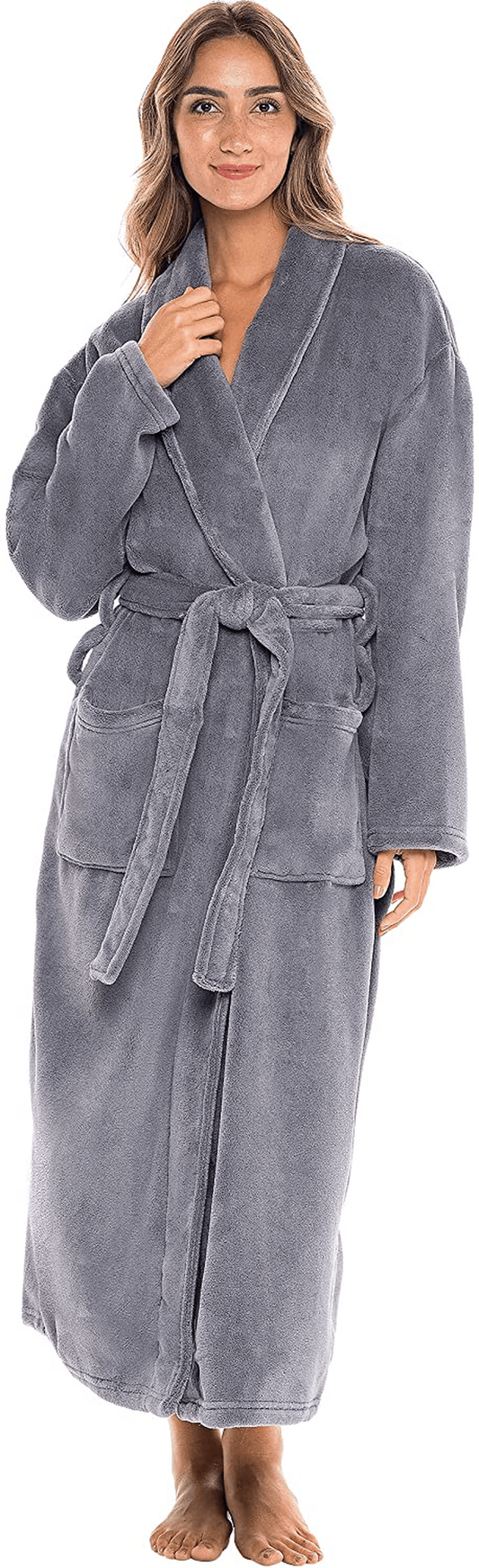 Alexander Del Rossa Women'S Warm Fleece Winter Robe, Long Plush Bathrobe Apparel & Accessories > Clothing > Sleepwear & Loungewear > Robes Kylie Max   