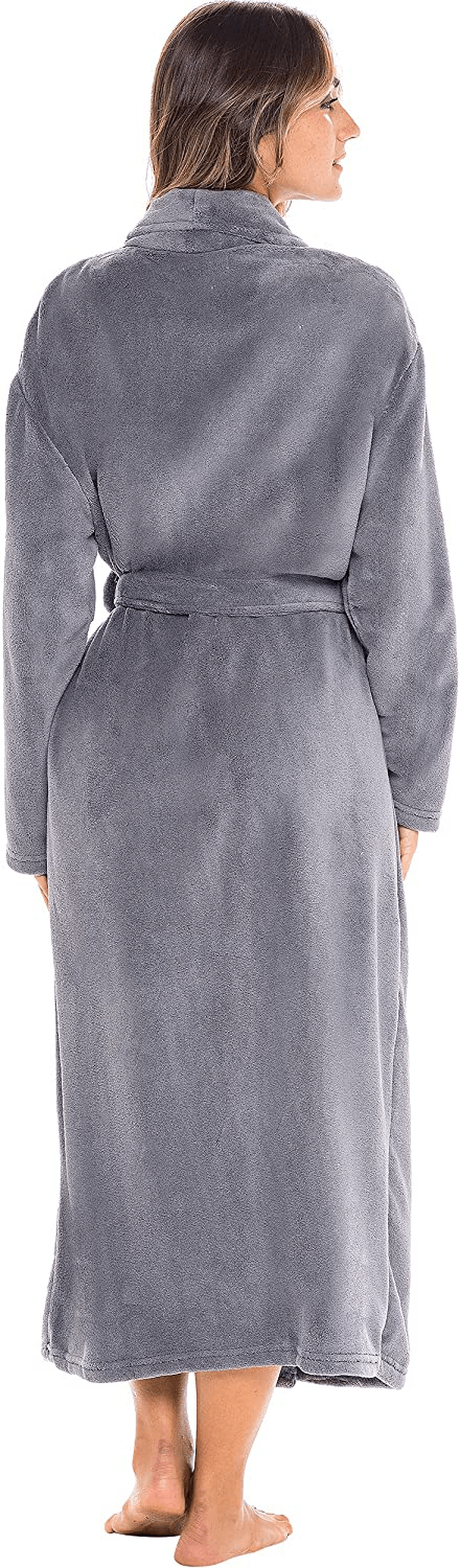 Alexander Del Rossa Women'S Warm Fleece Winter Robe, Long Plush Bathrobe Apparel & Accessories > Clothing > Sleepwear & Loungewear > Robes Kylie Max   