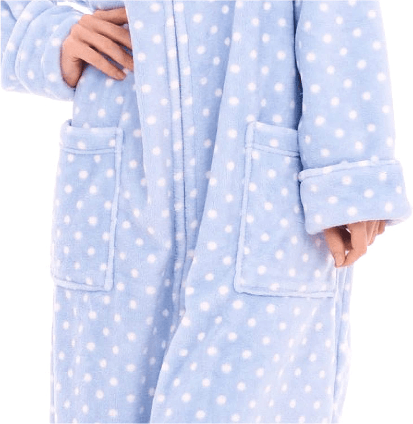 Alexander Del Rossa Women'S Zip up Fleece Robe, Warm Loose Zipper Bathrobe Apparel & Accessories > Clothing > Sleepwear & Loungewear > Robes Kylie Max   