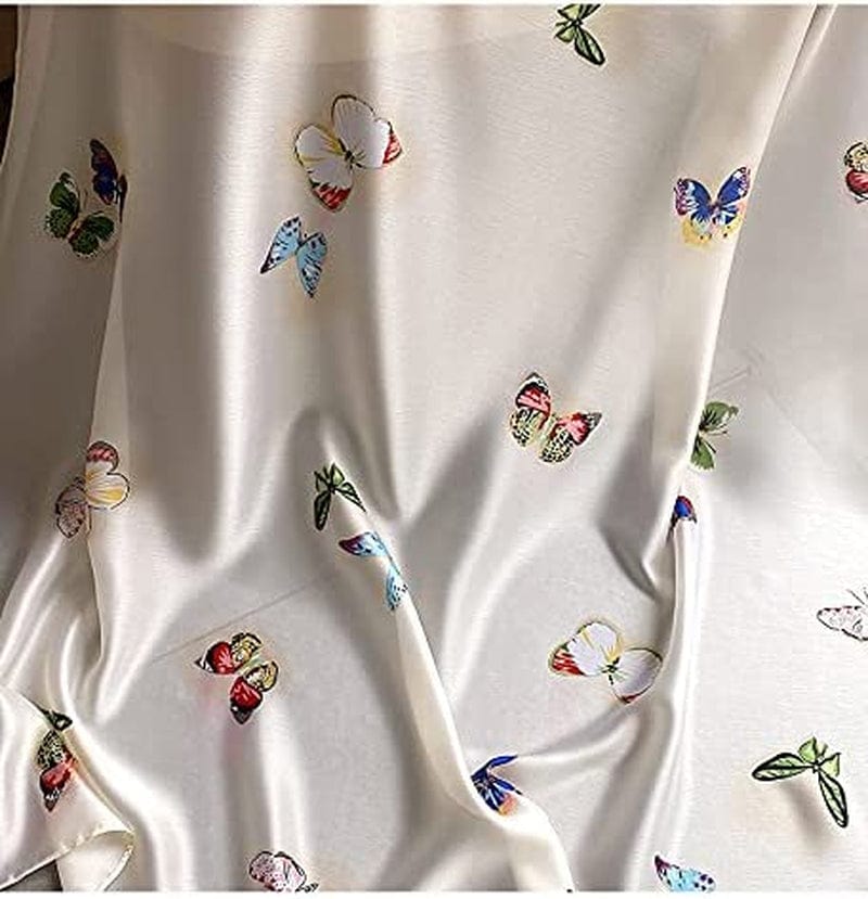 Alice Women Classy Silky Satin Butterfly Print Long Scarf Shawls Wraps Apparel & Accessories > Clothing Accessories > Scarves & Shawls Alice   