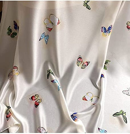 Alice Women Classy Silky Satin Butterfly Print Long Scarf Shawls Wraps Apparel & Accessories > Clothing Accessories > Scarves & Shawls Alice   