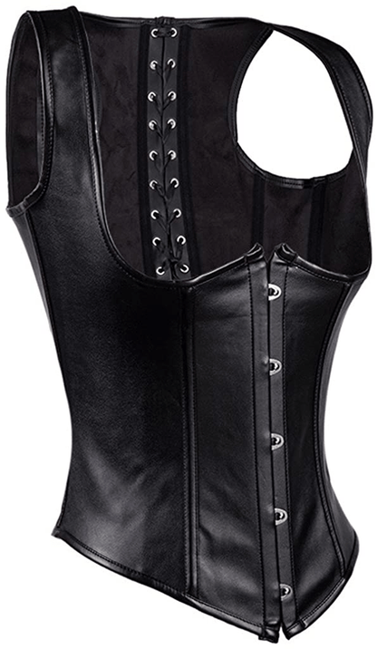 Alivila.Y Fashion Corset Womens Faux Leather Steampunk Corsets Victorian Bustier Top Apparel & Accessories > Clothing > Underwear & Socks > Lingerie Alivila.Y Fashion   