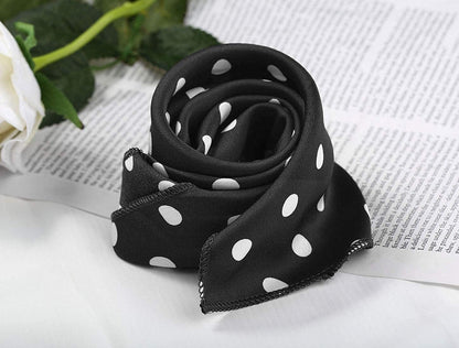 Allegra K 50Cm 1950S Vintage Retro Polka Dots Square Scarf Head Neck Scarves Kerchief Neckerchief Apparel & Accessories > Clothing Accessories > Bandanas & Headties Allegra K   