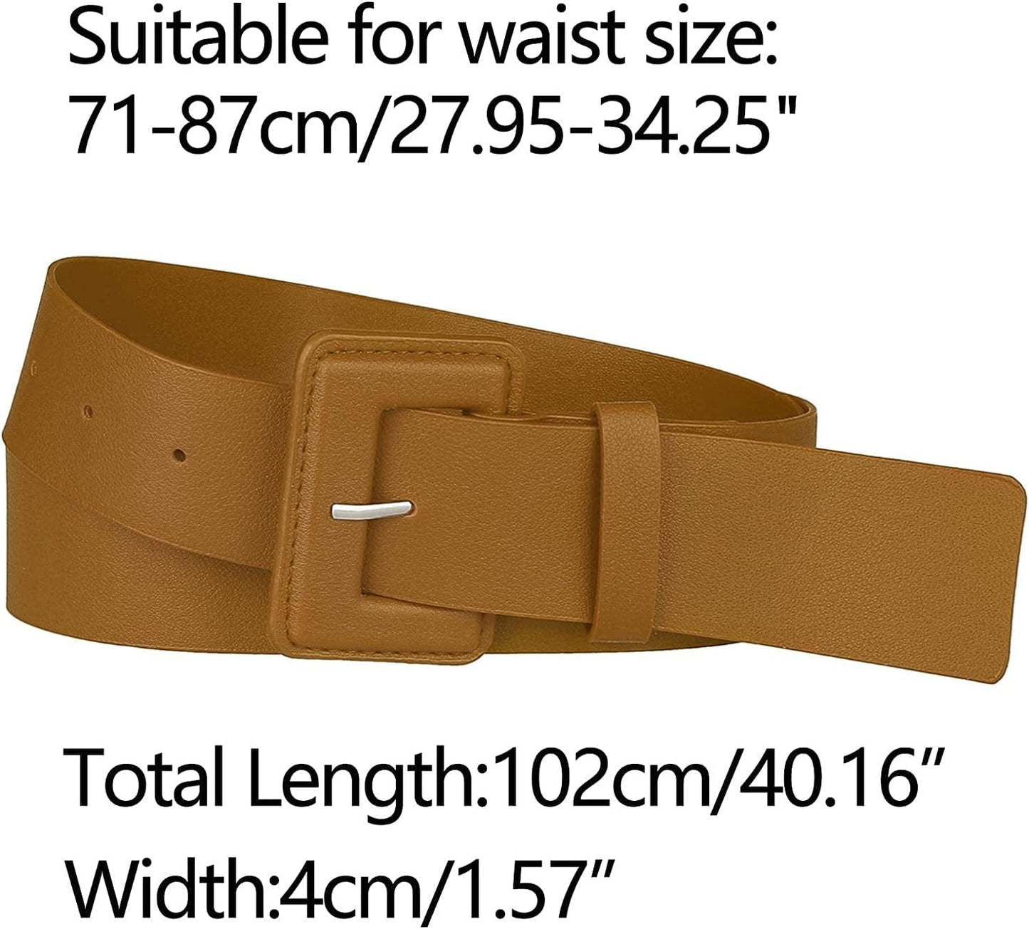 Allegra K Ladies Waist Belts for Dress Belts Adjustable Rectangle Buckle Apparel & Accessories > Clothing Accessories > Belts Allegra K   