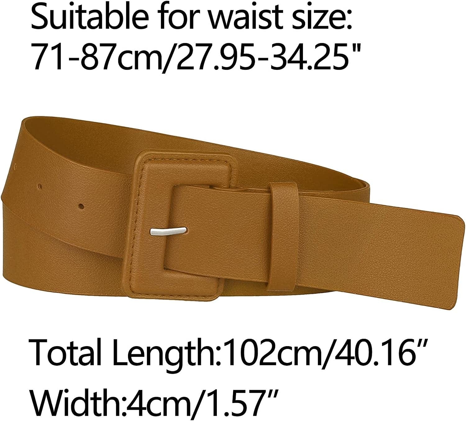 Allegra K Ladies Waist Belts for Dress Belts Adjustable Rectangle Buckle Apparel & Accessories > Clothing Accessories > Belts Allegra K   