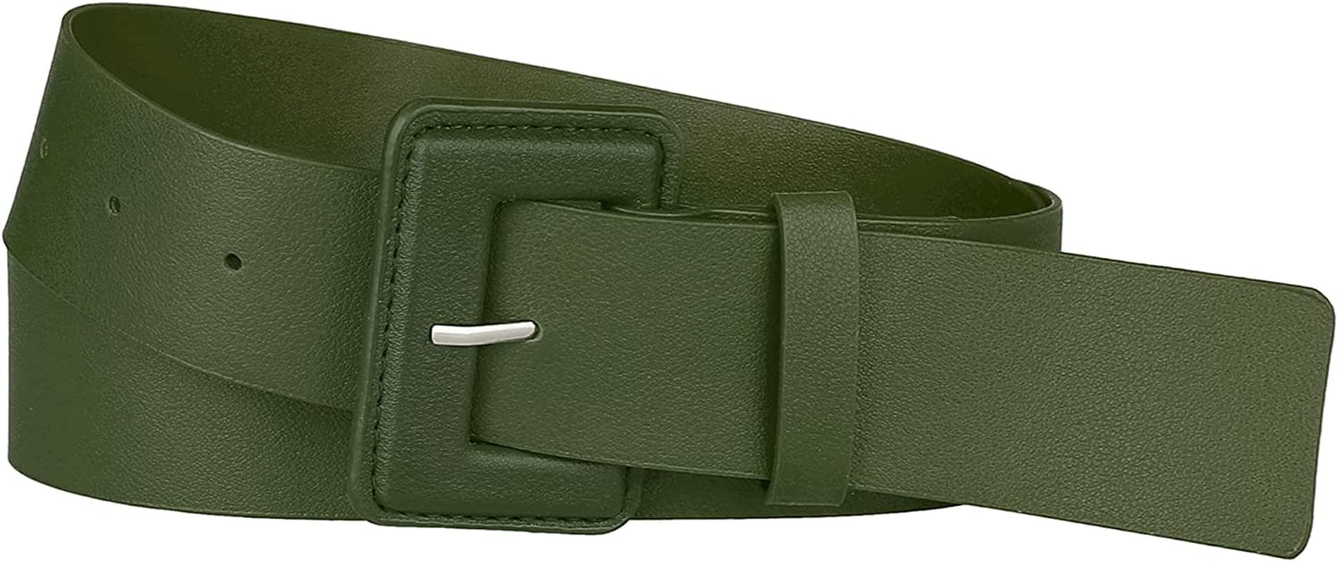 Allegra K Ladies Waist Belts for Dress Belts Adjustable Rectangle Buckle Apparel & Accessories > Clothing Accessories > Belts Allegra K Green 71-87cm/27.95-34.25" 