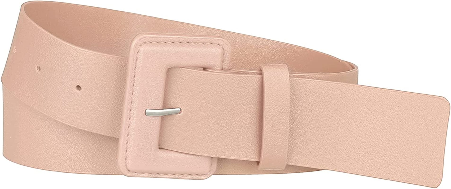 Allegra K Ladies Waist Belts for Dress Belts Adjustable Rectangle Buckle Apparel & Accessories > Clothing Accessories > Belts Allegra K Pink 71-87cm/27.95-34.25" 