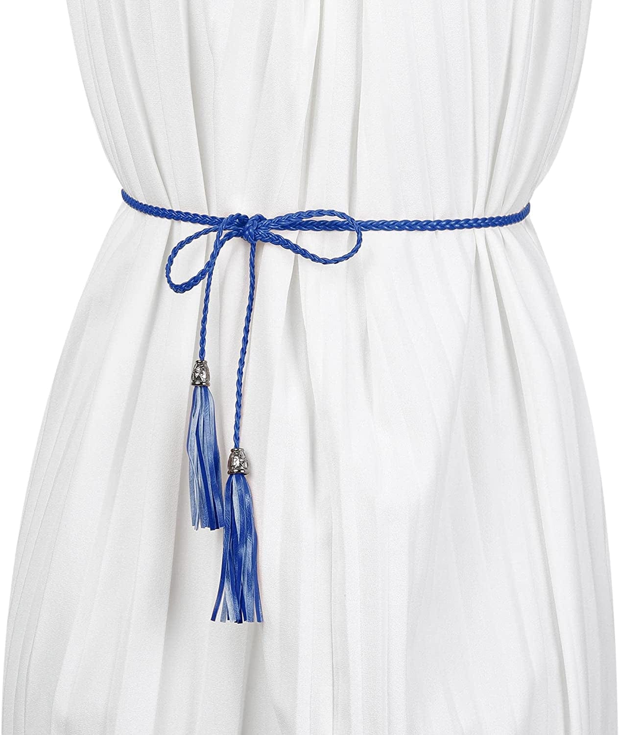 Allegra K Women'S Tassel Braided Belts Skinny Woven Waist Belts for Skirt Dress Apparel & Accessories > Clothing Accessories > Belts Allegra K   