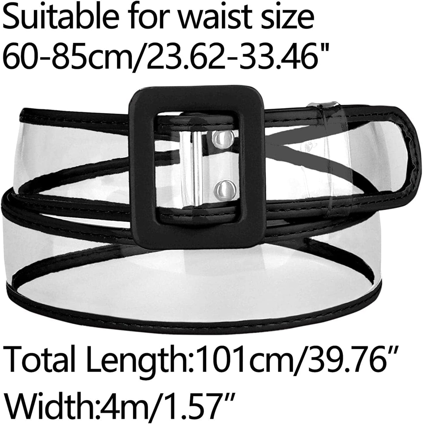 Allegra K Womens Clear Waist Belt plus Size Skinny Belts for Jeans Dresses Apparel & Accessories > Clothing Accessories > Belts Allegra K   