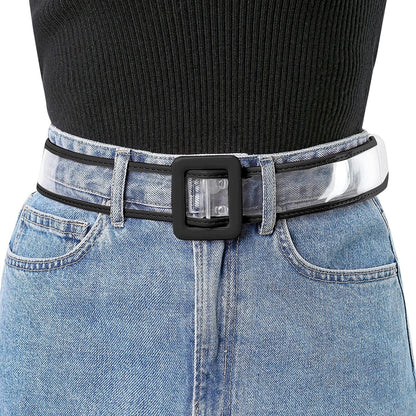 Allegra K Womens Clear Waist Belt plus Size Skinny Belts for Jeans Dresses Apparel & Accessories > Clothing Accessories > Belts Allegra K   