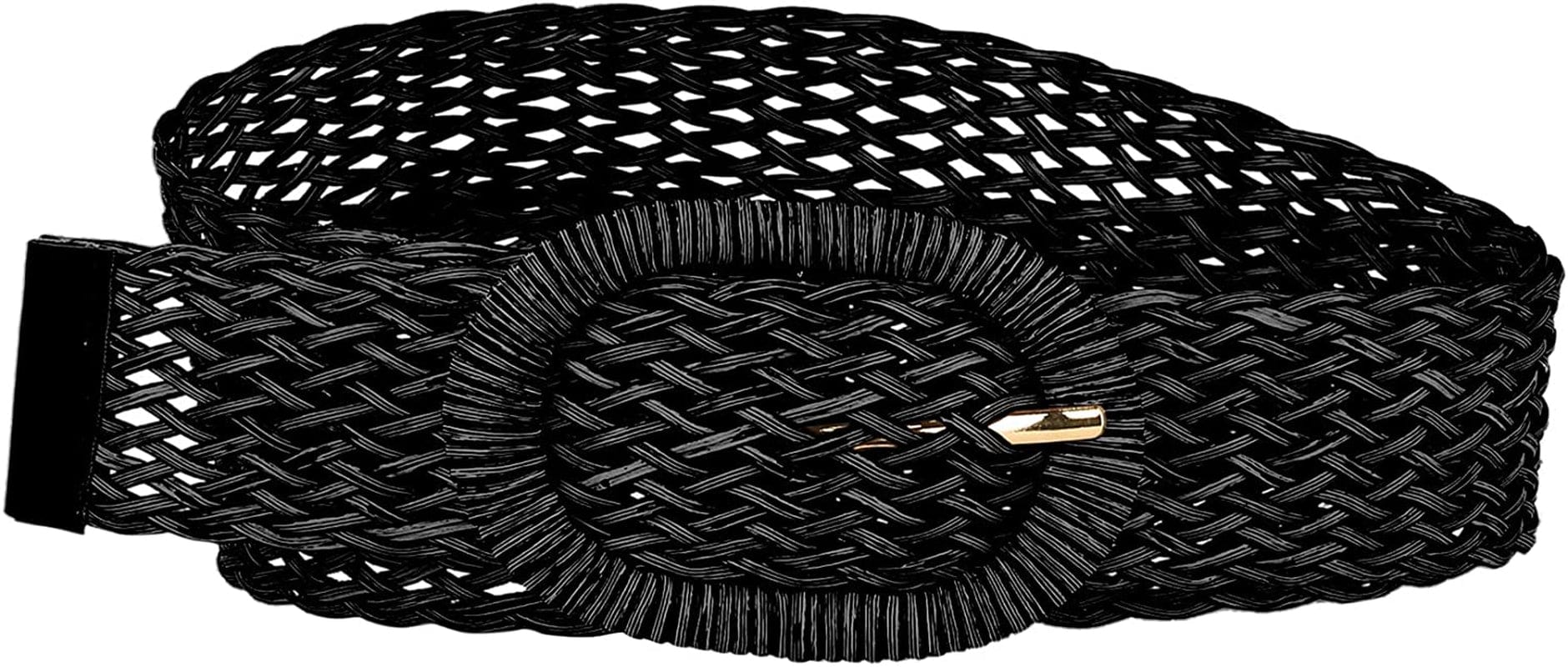 Allegra K Womens Skinny Waist Belts Braided Woven Belts for Dress Metal Buckle Apparel & Accessories > Clothing Accessories > Belts Allegra K   