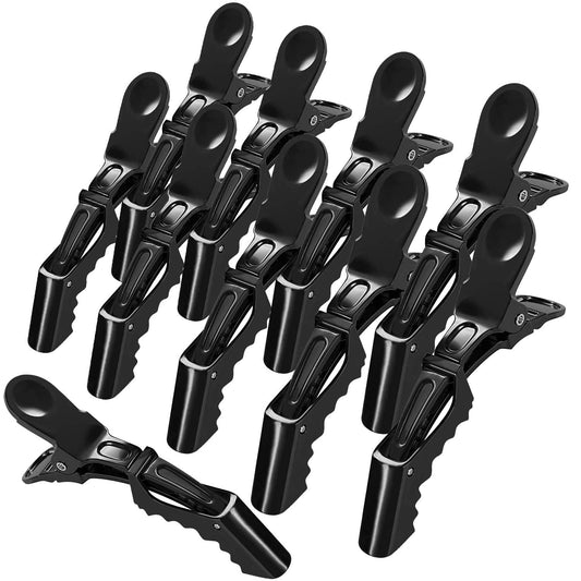Alligator Hair Clips - 10Pcs Hair Styling Sectioning Duckbill Clips, Non-Slip Hairdresser Dedicated, Partition Hairgrips for Thick Hair Large Hairpin Black Health & Beauty > Personal Care > Hair Care NORACLAN   