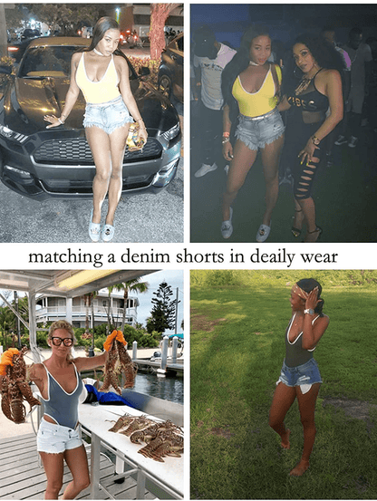 Allurelove Swimsuits for Women Sexy Monokini Deep V One Piece Bathing Suits Backless Cheeky Swimwear Semi Thong Bikini Apparel & Accessories > Clothing > Swimwear Kylie Max   