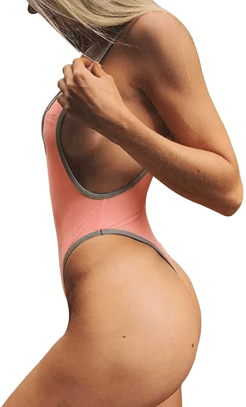 Allurelove Swimsuits for Women Sexy Monokini Deep V One Piece Bathing Suits Backless Cheeky Swimwear Semi Thong Bikini Apparel & Accessories > Clothing > Swimwear Kylie Max   