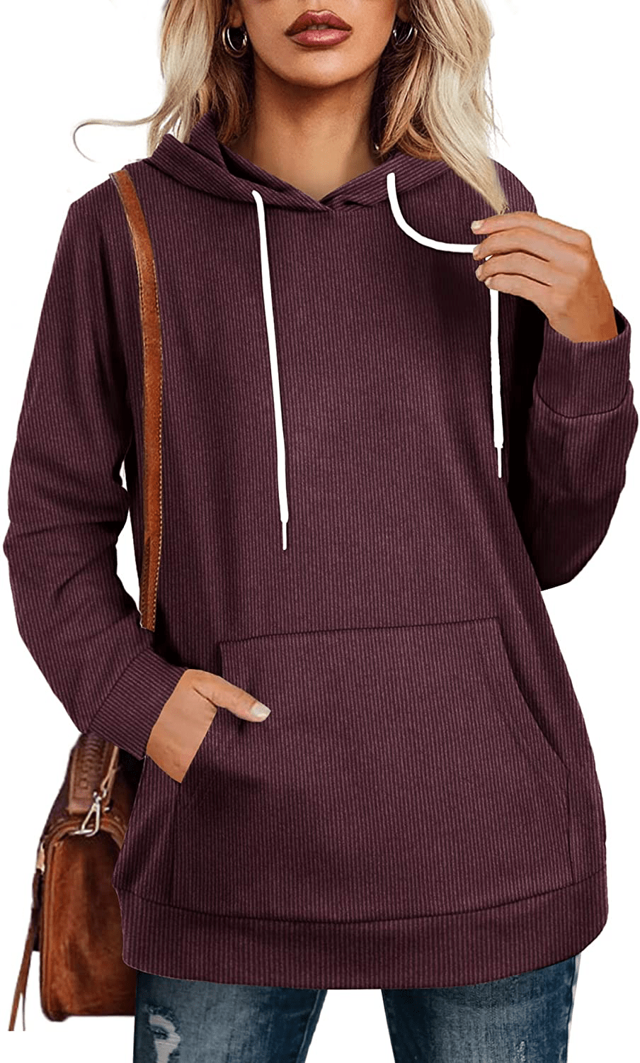 Aloodor Hoodies for Women Pullover Long Sleeve Sweatshirts with Pocket Apparel & Accessories > Clothing > Activewear Kylie Max   