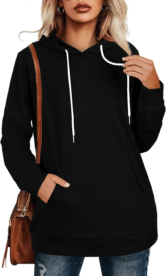Aloodor Hoodies for Women Pullover Long Sleeve Sweatshirts with Pocket Apparel & Accessories > Clothing > Activewear Kylie Max   