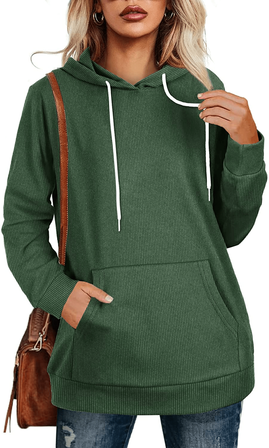 Aloodor Hoodies for Women Pullover Long Sleeve Sweatshirts with Pocket Apparel & Accessories > Clothing > Activewear Kylie Max   