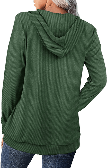 Aloodor Hoodies for Women Pullover Long Sleeve Sweatshirts with Pocket Apparel & Accessories > Clothing > Activewear Kylie Max   