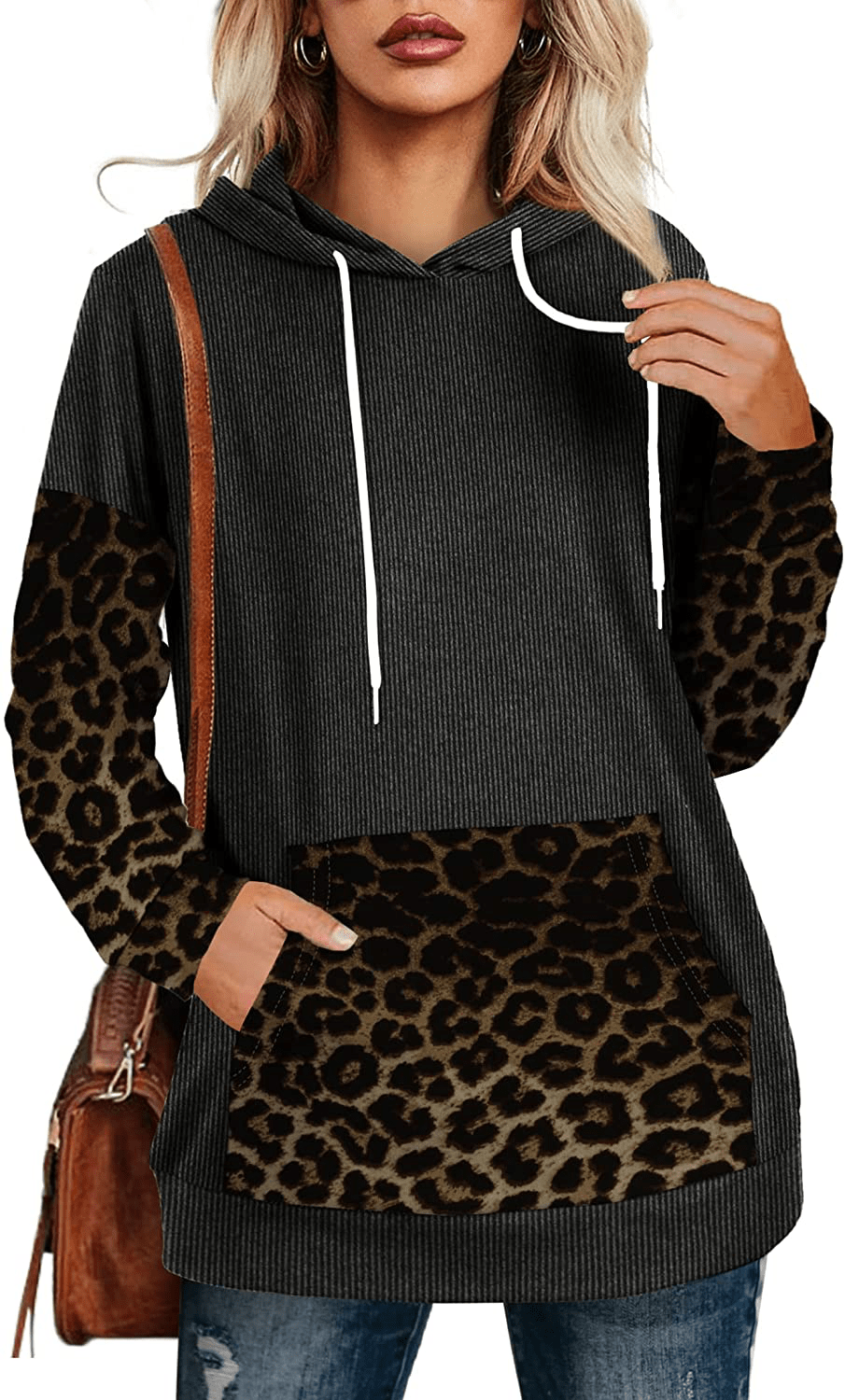 Aloodor Hoodies for Women Pullover Long Sleeve Sweatshirts with Pocket Apparel & Accessories > Clothing > Activewear Kylie Max   