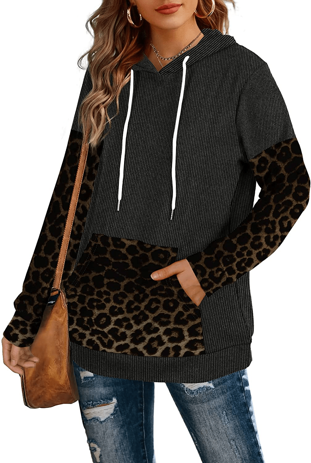 Aloodor Hoodies for Women Pullover Long Sleeve Sweatshirts with Pocket Apparel & Accessories > Clothing > Activewear Kylie Max   