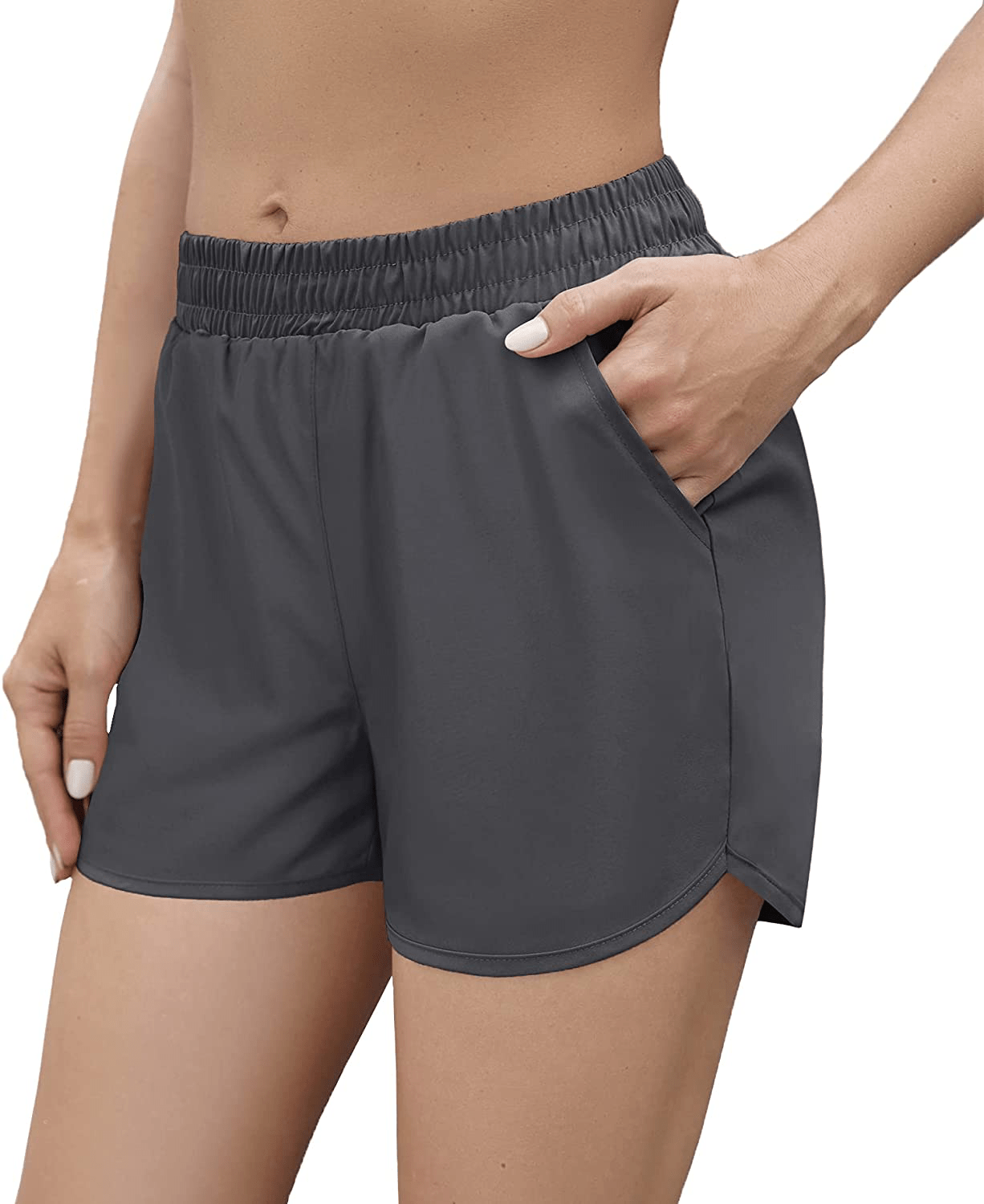Aloodor Shorts for Women Casual Summer Athletic Quick Dry Lined Shorts Apparel & Accessories > Clothing > Shorts Kylie Max   