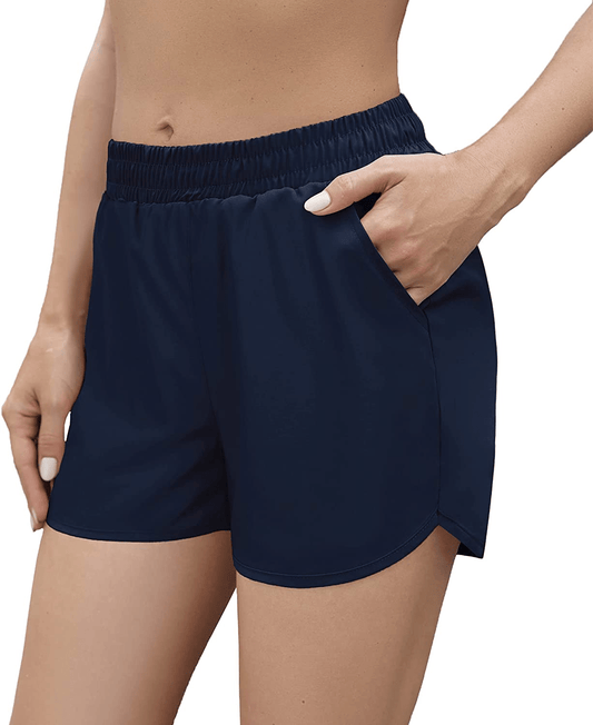 Aloodor Shorts for Women Casual Summer Athletic Quick Dry Lined Shorts Apparel & Accessories > Clothing > Shorts Kylie Max   