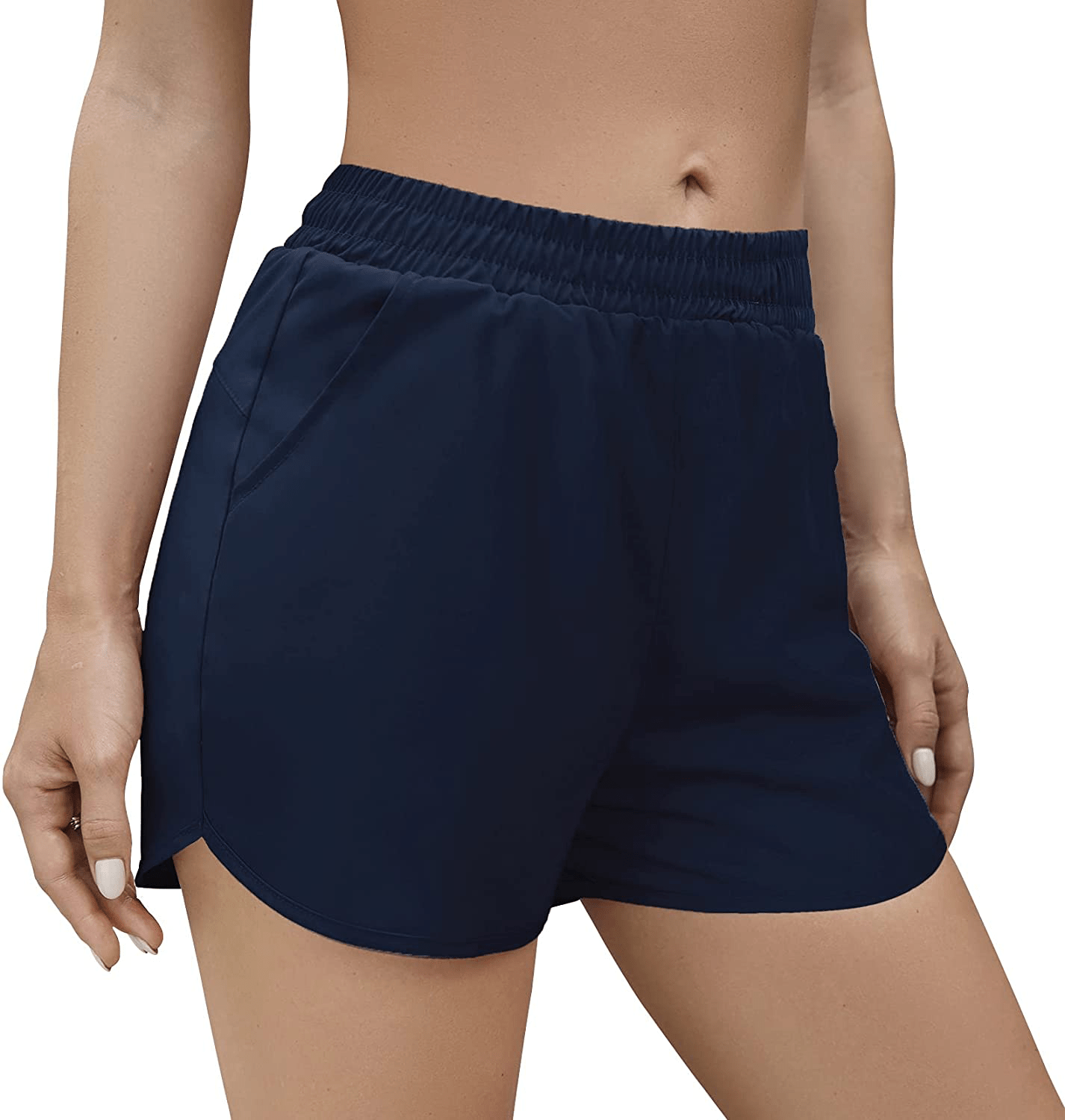 Aloodor Shorts for Women Casual Summer Athletic Quick Dry Lined Shorts Apparel & Accessories > Clothing > Shorts Kylie Max   