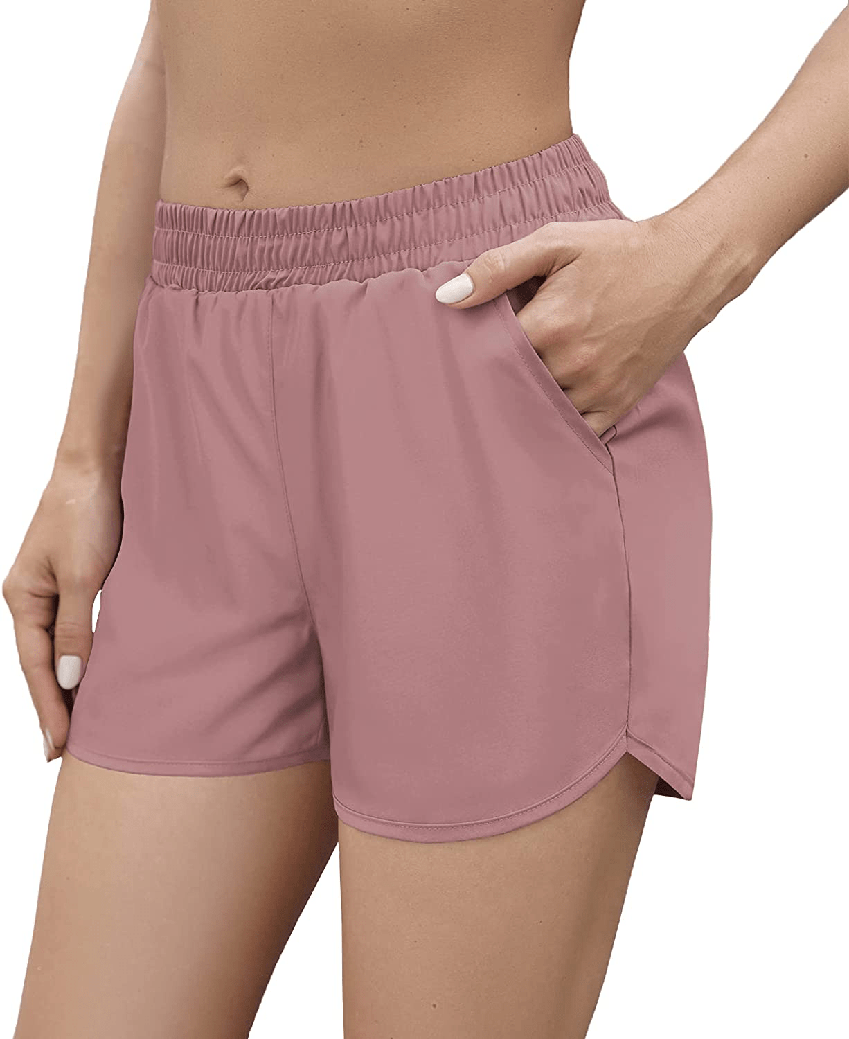 Aloodor Shorts for Women Casual Summer Athletic Quick Dry Lined Shorts Apparel & Accessories > Clothing > Shorts Kylie Max   