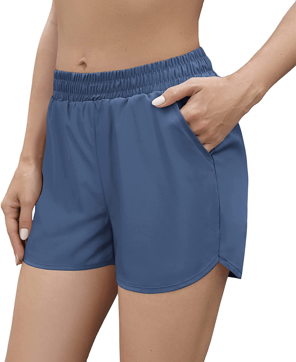 Aloodor Shorts for Women Casual Summer Athletic Quick Dry Lined Shorts Apparel & Accessories > Clothing > Shorts Kylie Max   