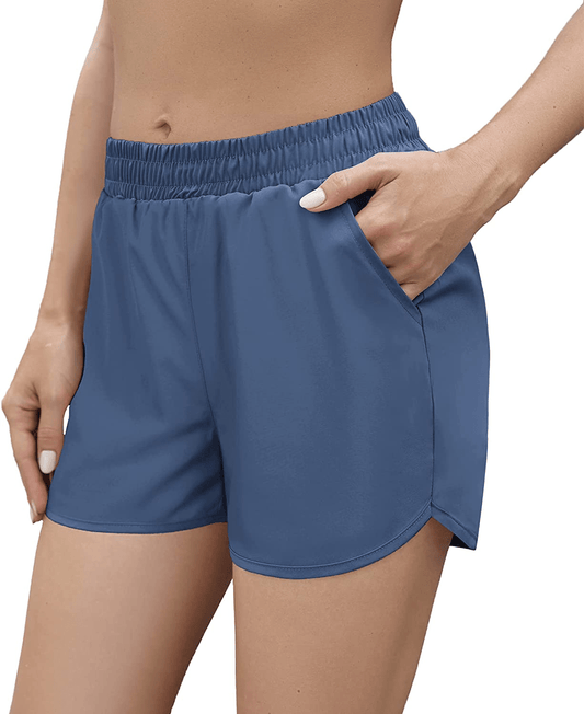 Aloodor Shorts for Women Casual Summer Athletic Quick Dry Lined Shorts Apparel & Accessories > Clothing > Shorts Kylie Max   