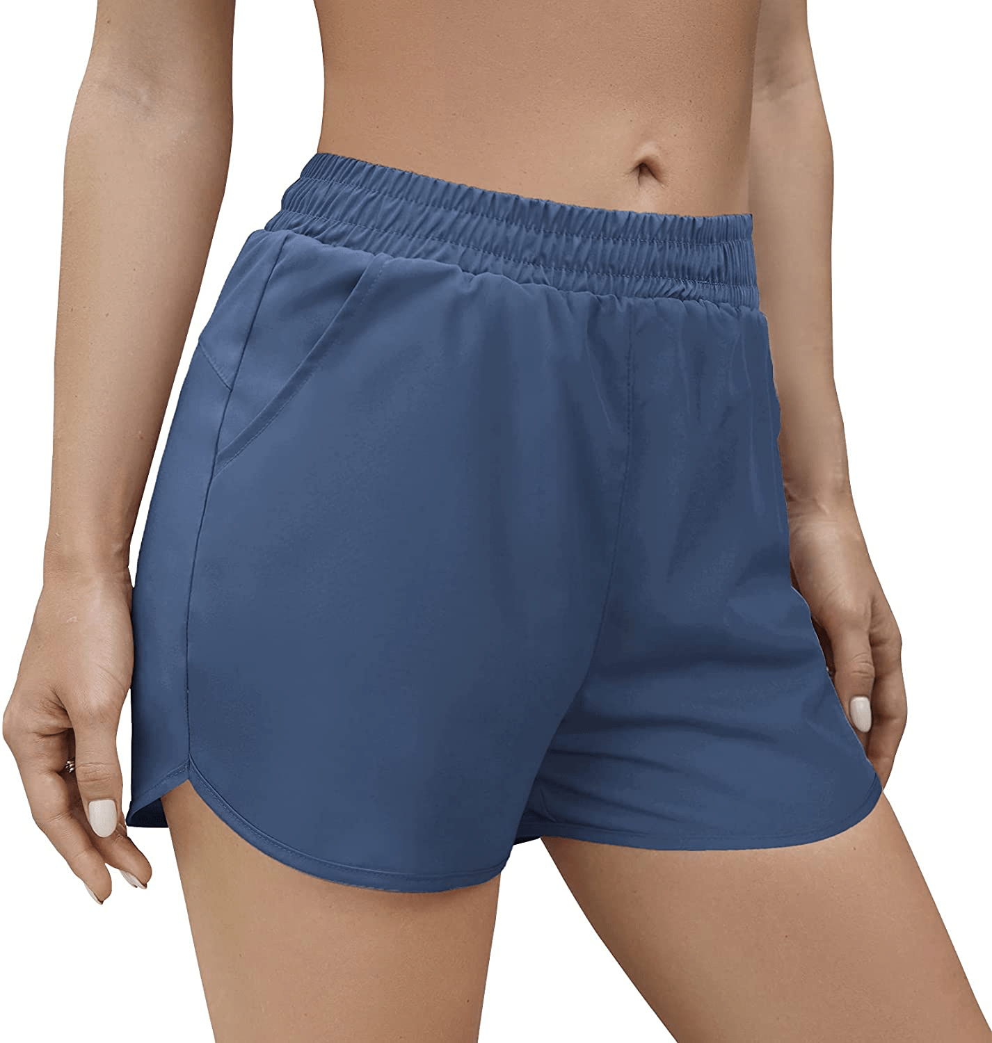 Aloodor Shorts for Women Casual Summer Athletic Quick Dry Lined Shorts Apparel & Accessories > Clothing > Shorts Kylie Max   