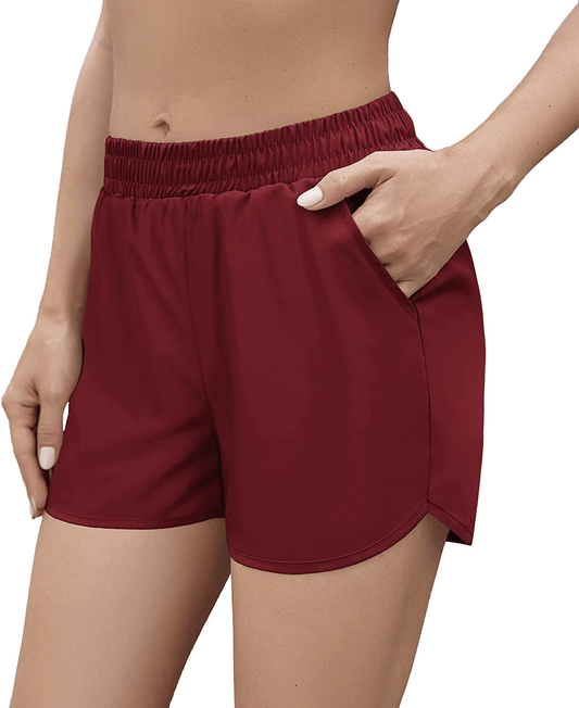 Aloodor Shorts for Women Casual Summer Athletic Quick Dry Lined Shorts Apparel & Accessories > Clothing > Shorts Kylie Max   