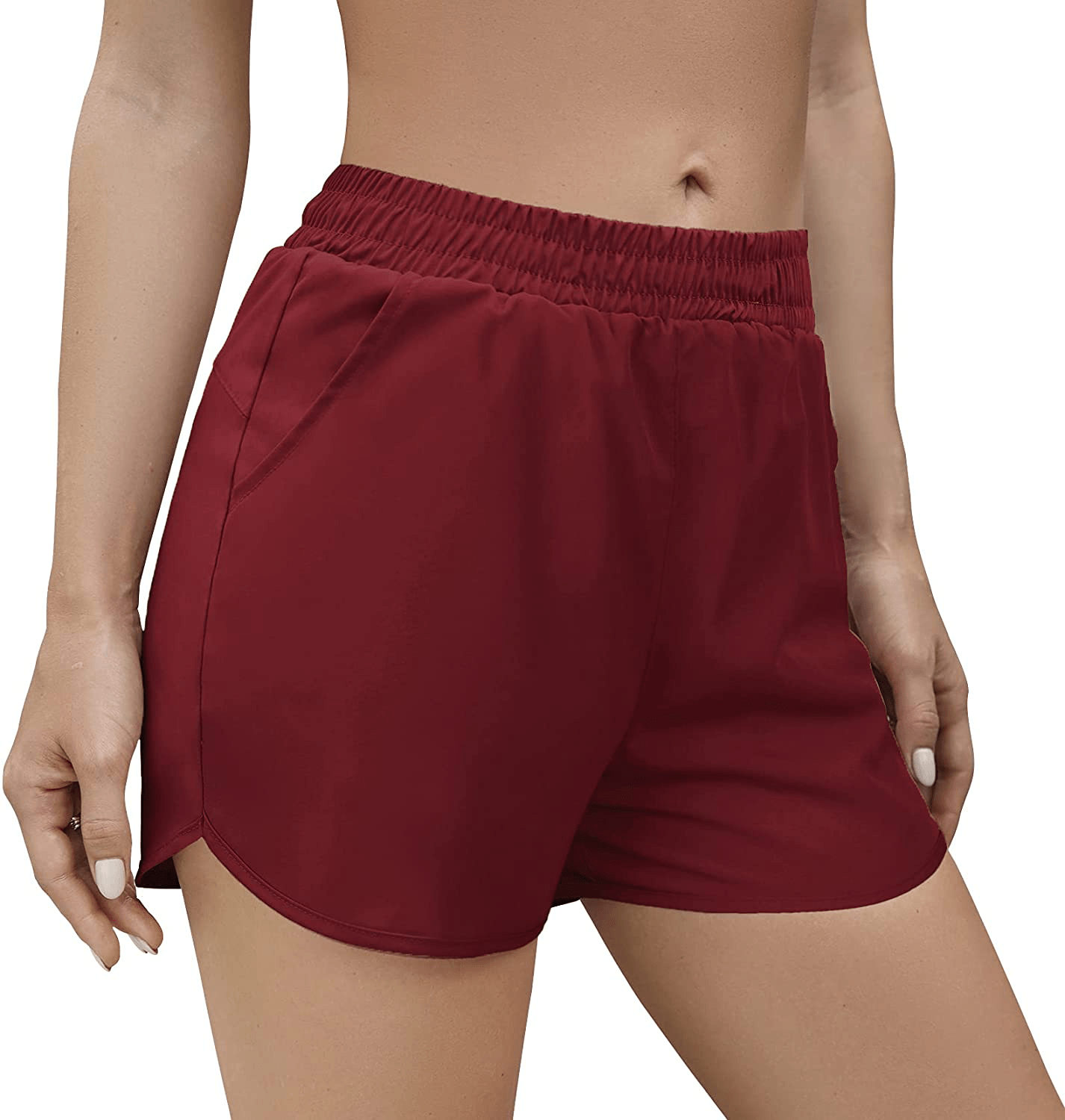 Aloodor Shorts for Women Casual Summer Athletic Quick Dry Lined Shorts Apparel & Accessories > Clothing > Shorts Kylie Max   