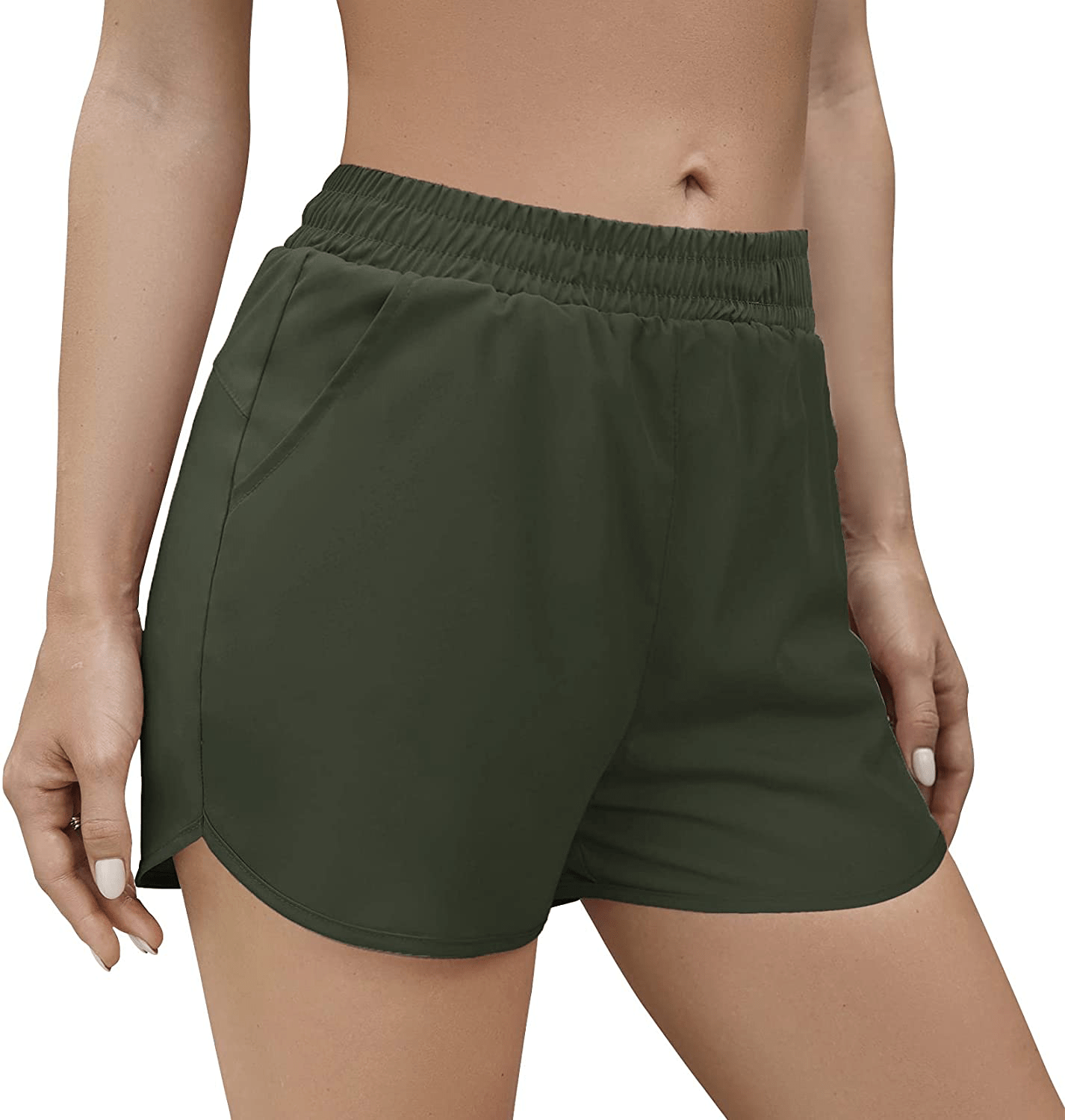 Aloodor Shorts for Women Casual Summer Athletic Quick Dry Lined Shorts Apparel & Accessories > Clothing > Shorts Kylie Max   