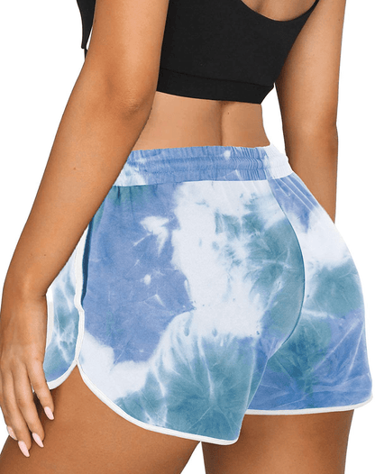 Aloodor Womens Workout Shorts with Pockets Tie Dye Athletic Shorts Plain Lounge Shorts Apparel & Accessories > Clothing > Shorts Kylie Max   