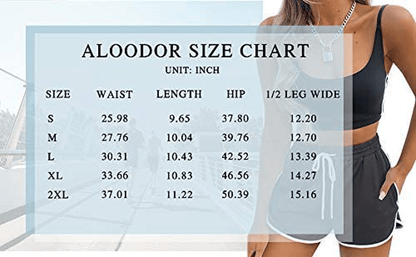 Aloodor Womens Workout Shorts with Pockets Tie Dye Athletic Shorts Plain Lounge Shorts Apparel & Accessories > Clothing > Shorts Kylie Max   