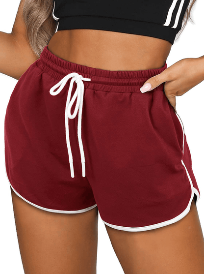 Aloodor Womens Workout Shorts with Pockets Tie Dye Athletic Shorts Plain Lounge Shorts Apparel & Accessories > Clothing > Shorts Kylie Max   