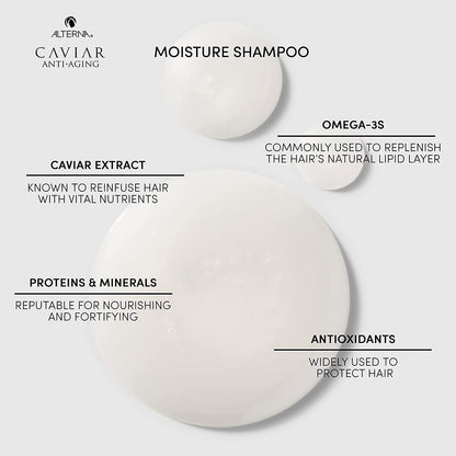 Alterna Caviar Anti-Aging Replenishing Moisture Shampoo | for Dry, Brittle Hair | Protects, Restores & Hydrates | Sulfate Free Health & Beauty > Personal Care > Hair Care Alterna Haircare   