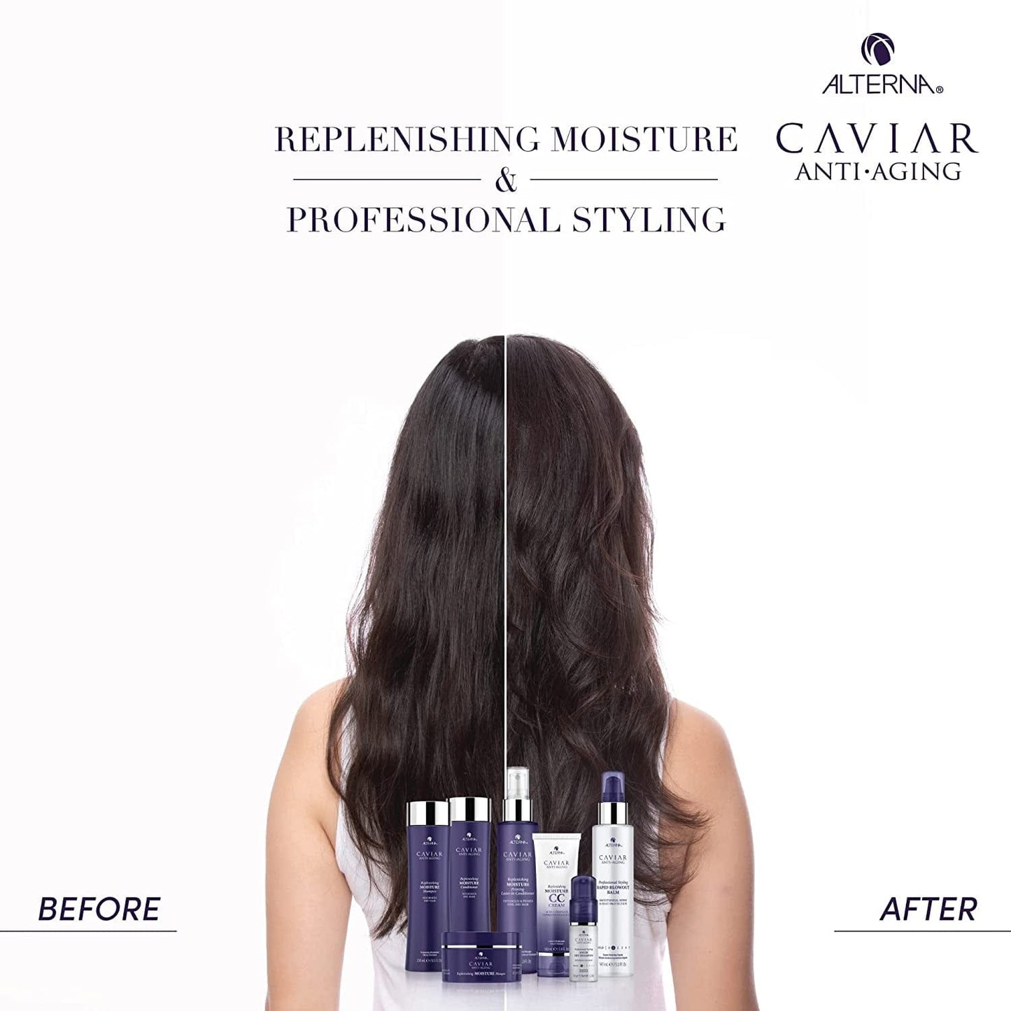Alterna Caviar Anti-Aging Replenishing Moisture Shampoo | for Dry, Brittle Hair | Protects, Restores & Hydrates | Sulfate Free Health & Beauty > Personal Care > Hair Care Alterna Haircare   