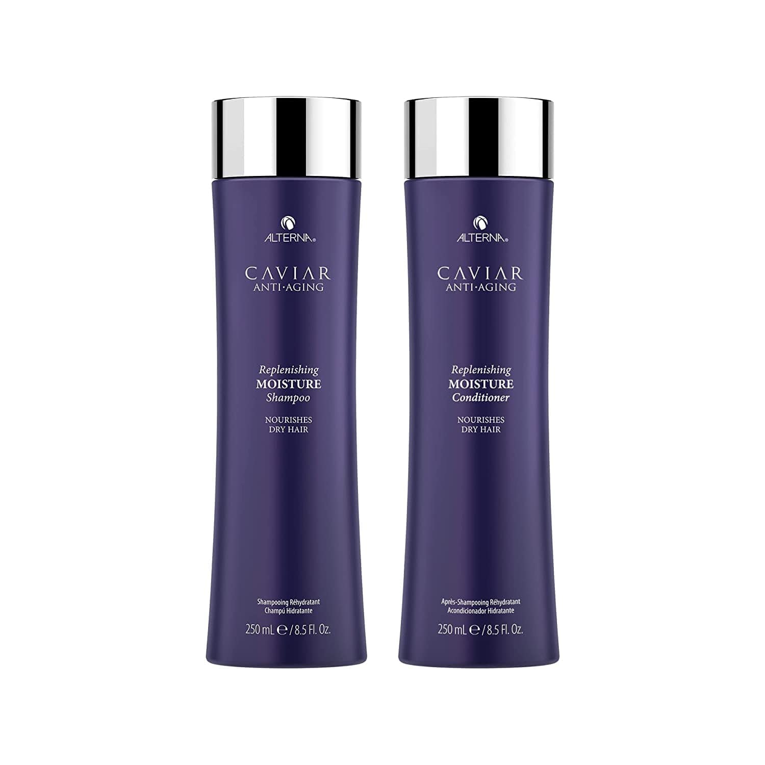 Alterna Caviar Anti-Aging Replenishing Moisture Shampoo | for Dry, Brittle Hair | Protects, Restores & Hydrates | Sulfate Free Health & Beauty > Personal Care > Hair Care Alterna Haircare Combo Shampoo & Conditioner 8.5 Fl Oz (Pack of 2) 