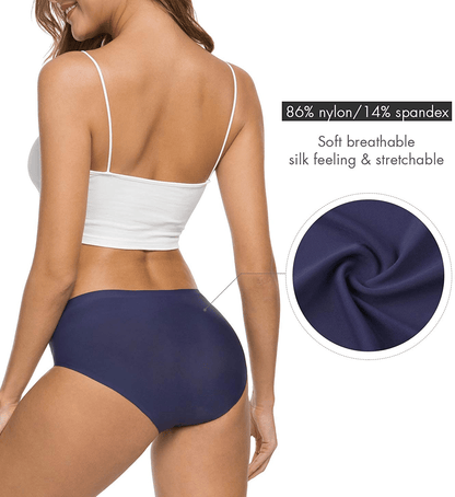 ALTHEANRAY Women’S Seamless Hipster Underwear No Show Panties Soft Stretch Bikini Underwears Multi-Pack Apparel & Accessories > Clothing > Underwear & Socks > Underwear Altheanray   