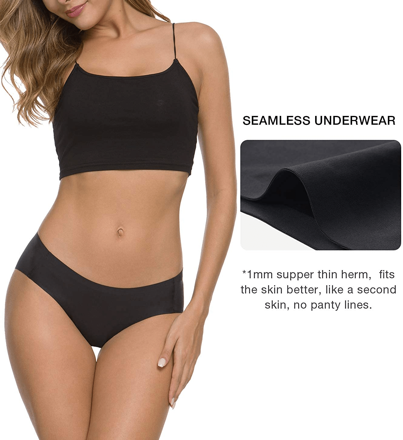 ALTHEANRAY Women’S Seamless Hipster Underwear No Show Panties Soft Stretch Bikini Underwears Multi-Pack Apparel & Accessories > Clothing > Underwear & Socks > Underwear Altheanray   