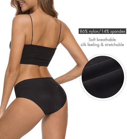 ALTHEANRAY Women’S Seamless Hipster Underwear No Show Panties Soft Stretch Bikini Underwears Multi-Pack Apparel & Accessories > Clothing > Underwear & Socks > Underwear Altheanray   